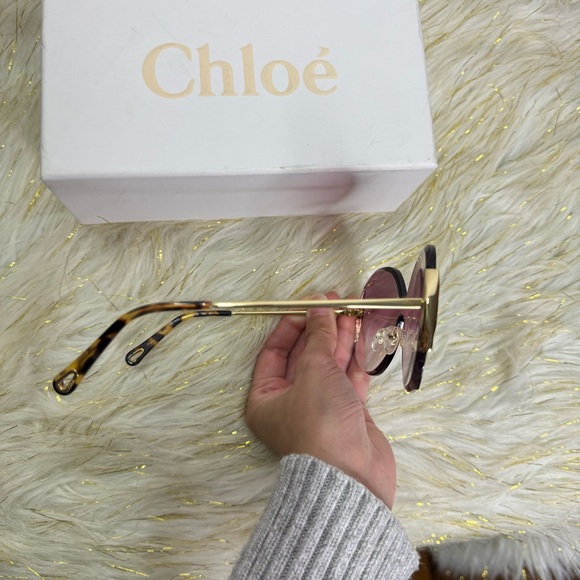 Chloe Pink Gradient Sunglasses - Picture 4 of 7